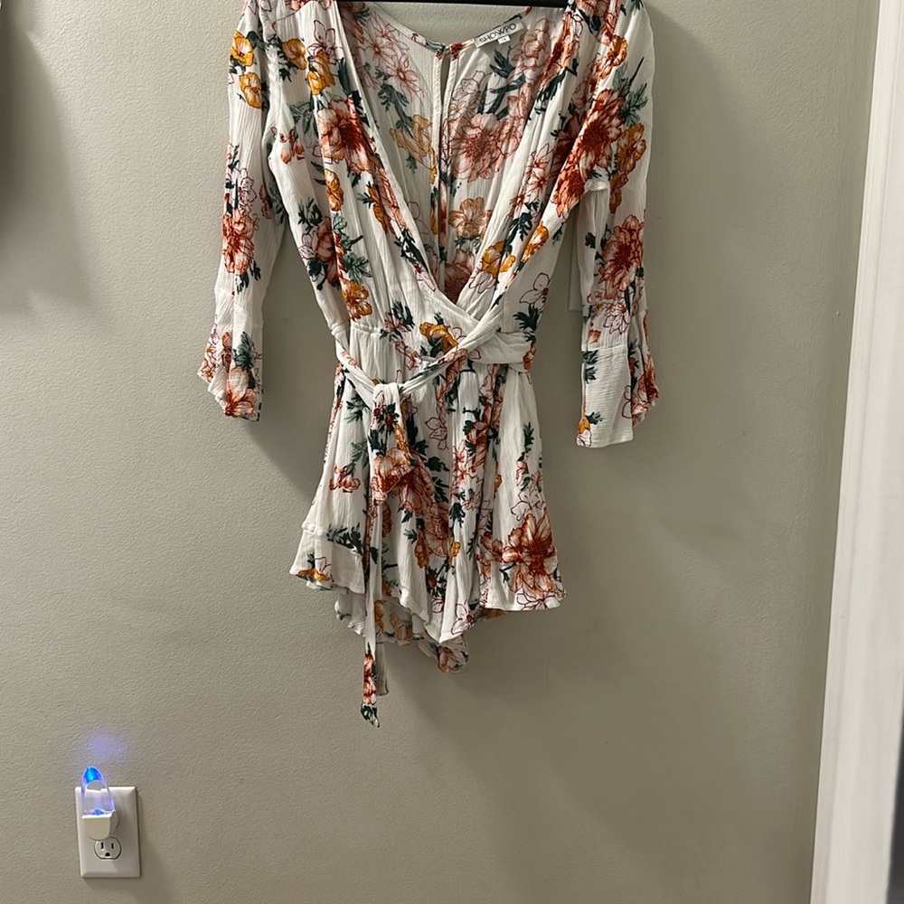 Floral Wrap Romper
